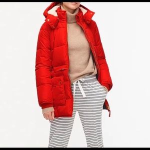 J Crew Chateau puffer jacket with PrimaLoft